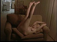 Fat Blonde Granny Takes BBC on Sofa