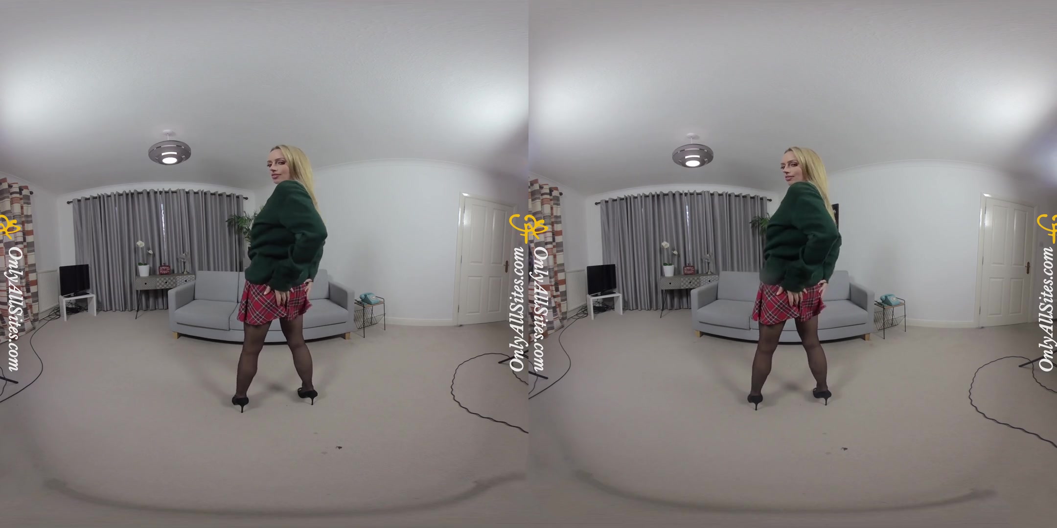 Holly Gibbons - College; Busty Blonde Coed Back From School Solo