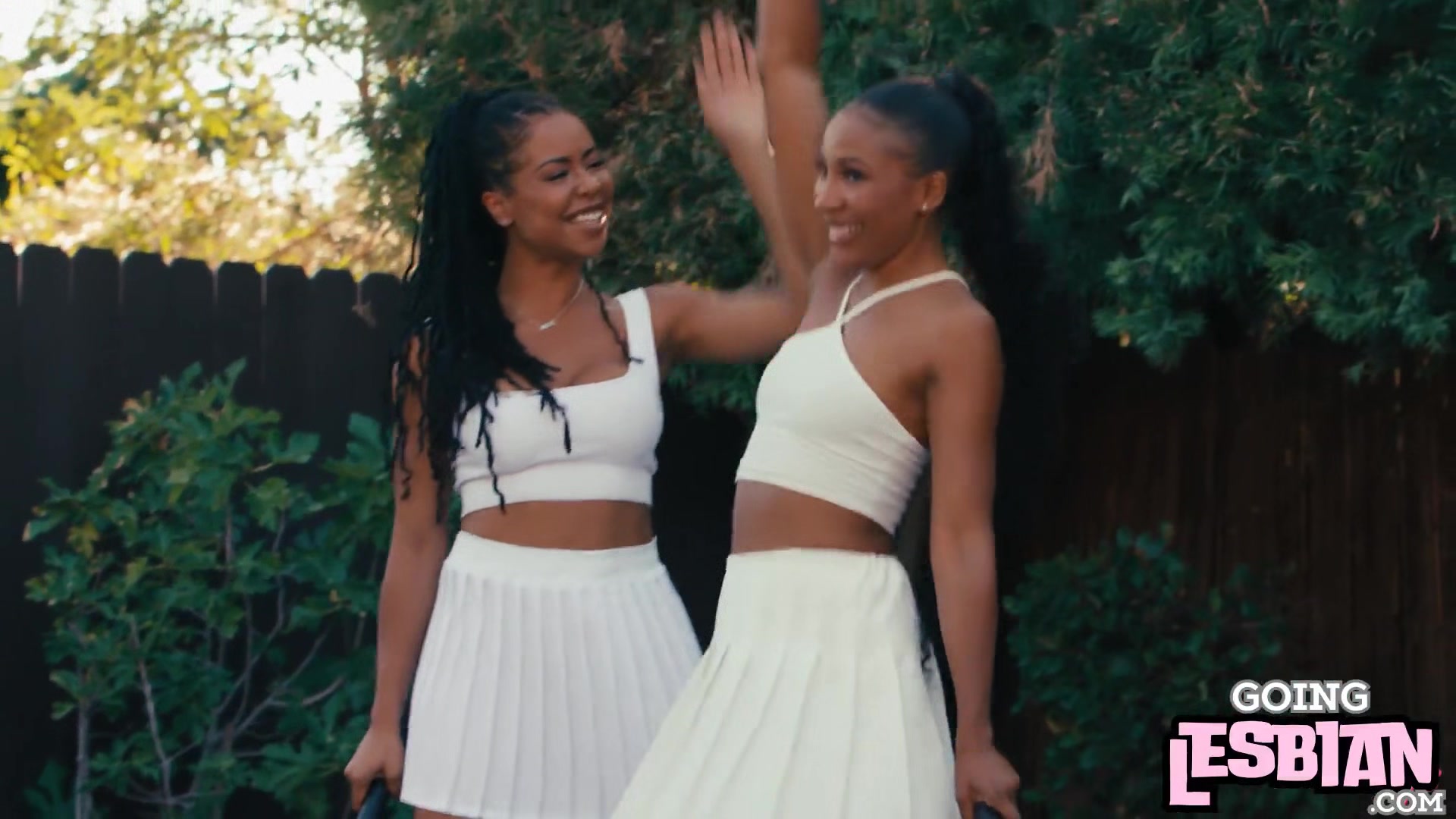 Ebony lez babes pussyeating each other