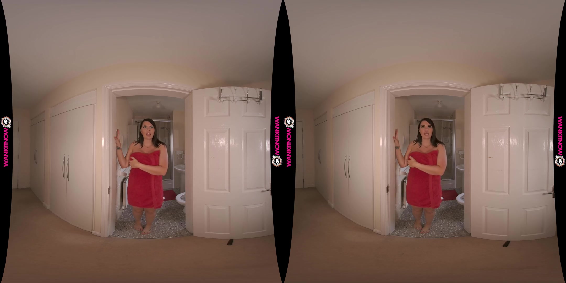 Secret Wanker - Spying on a Big Tits British Brunette Stepsister