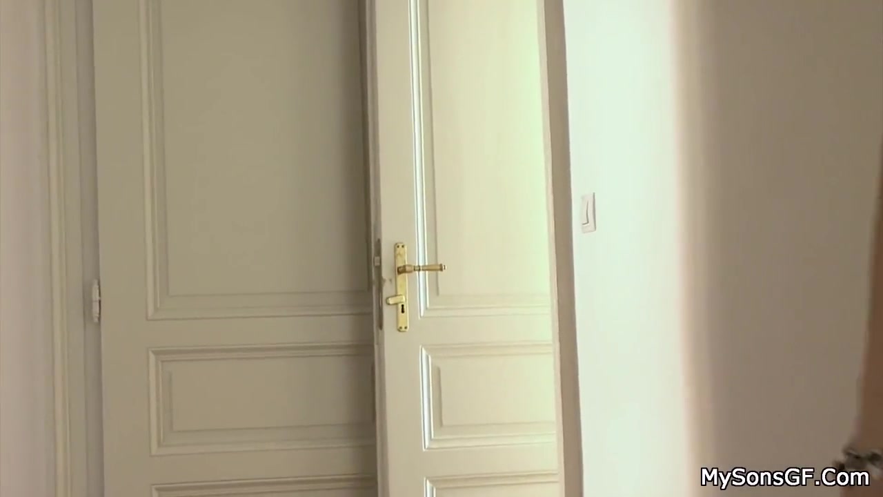 Cheating Blonde teen 18+ Caught Riding His Step dads Cock