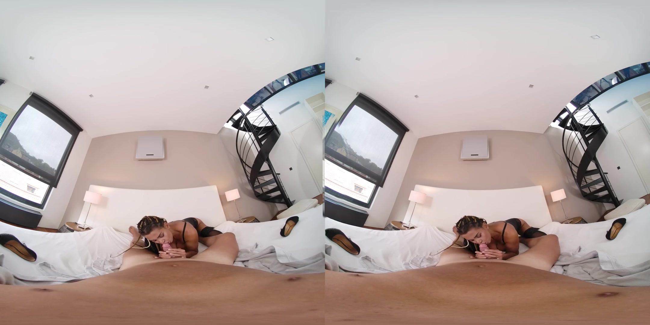 Open Borders: Curvy Slovakia; Huge Tits Pornstar in Black Lingerie High Quality VR Porn