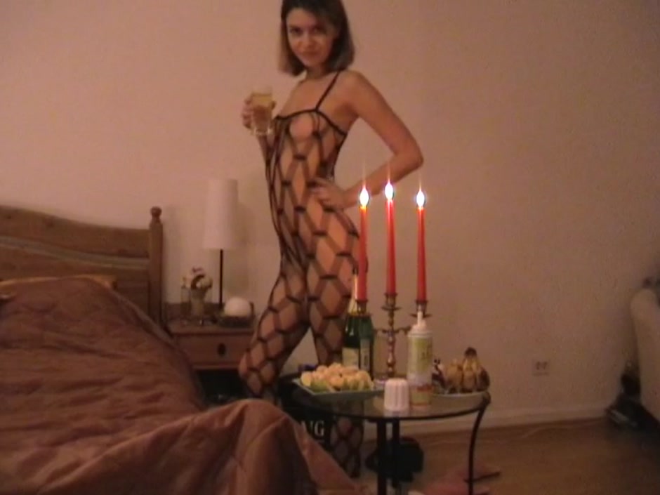 Dasha in gal wore whole body stockings in the homemade porn