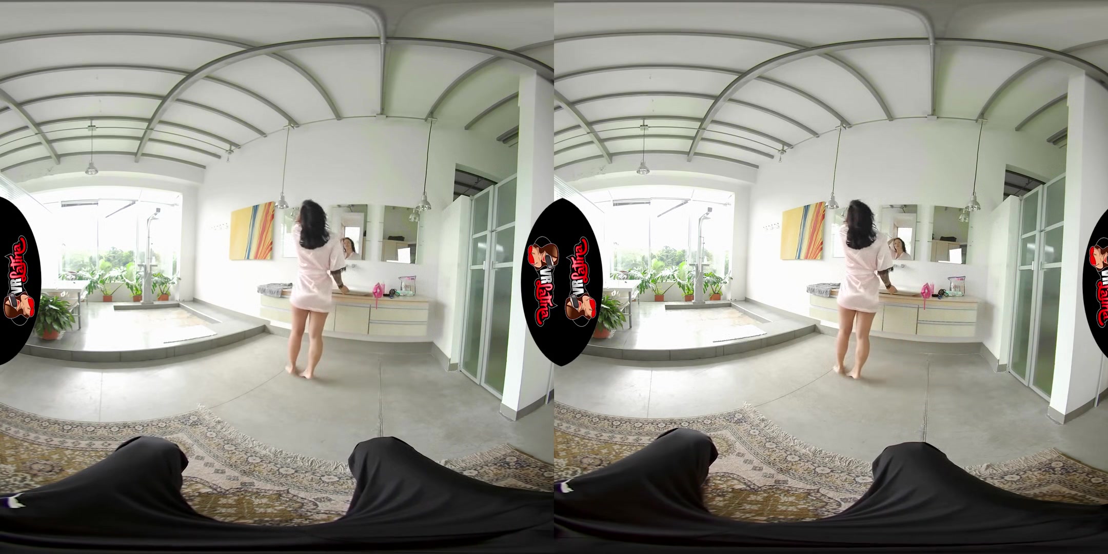 Showered For Sex - Big Tits Hot Latina Virtual Reality Blowjob and Sex Cum on Tits