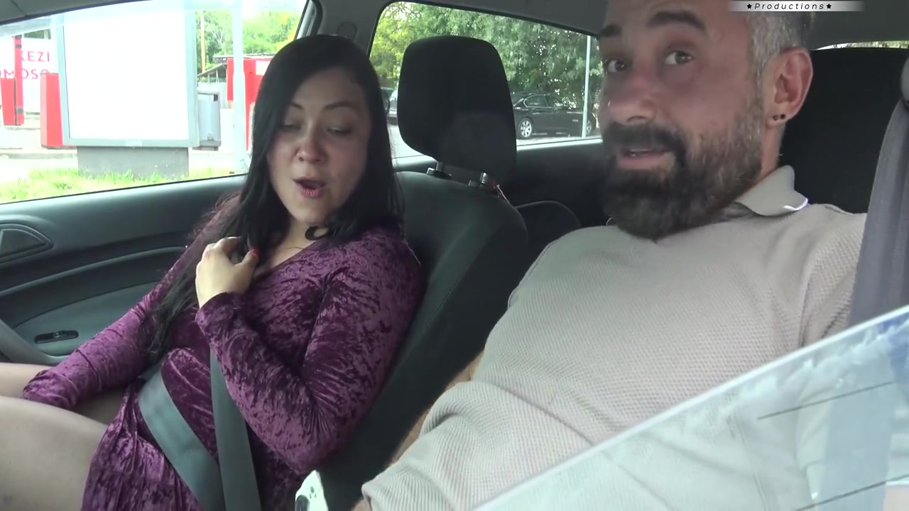 Christina Santes - Behind The Of Hairy Banging In The Car