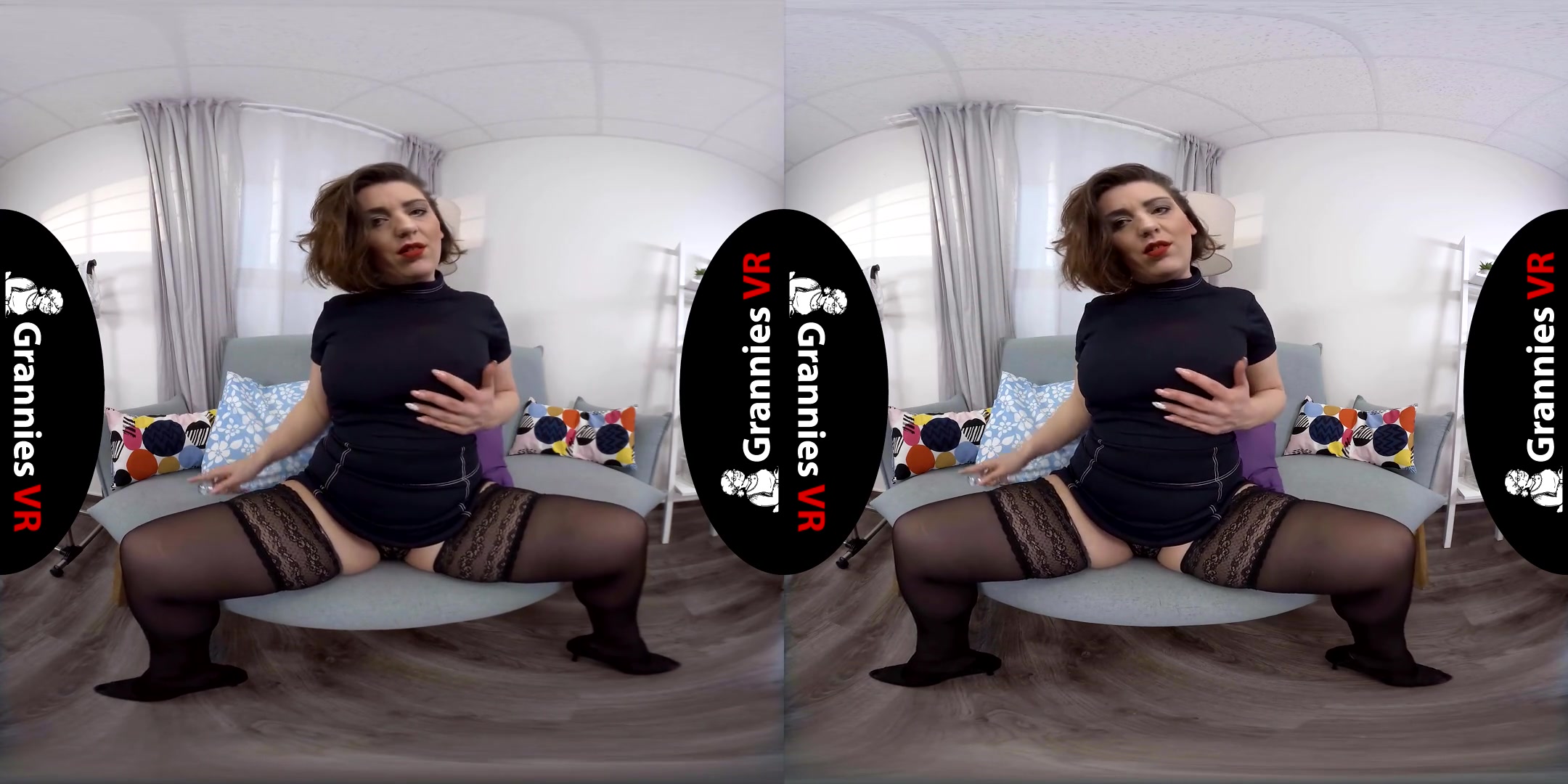 Mrs. Aisha Bahadur Got an Orgasm on the Couch - Granny Toying Chubby