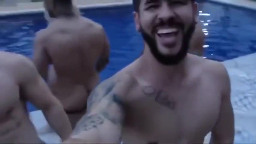 Latino Naked Pool Party Show