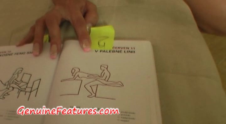 Real couple has fun with Kamasutra book