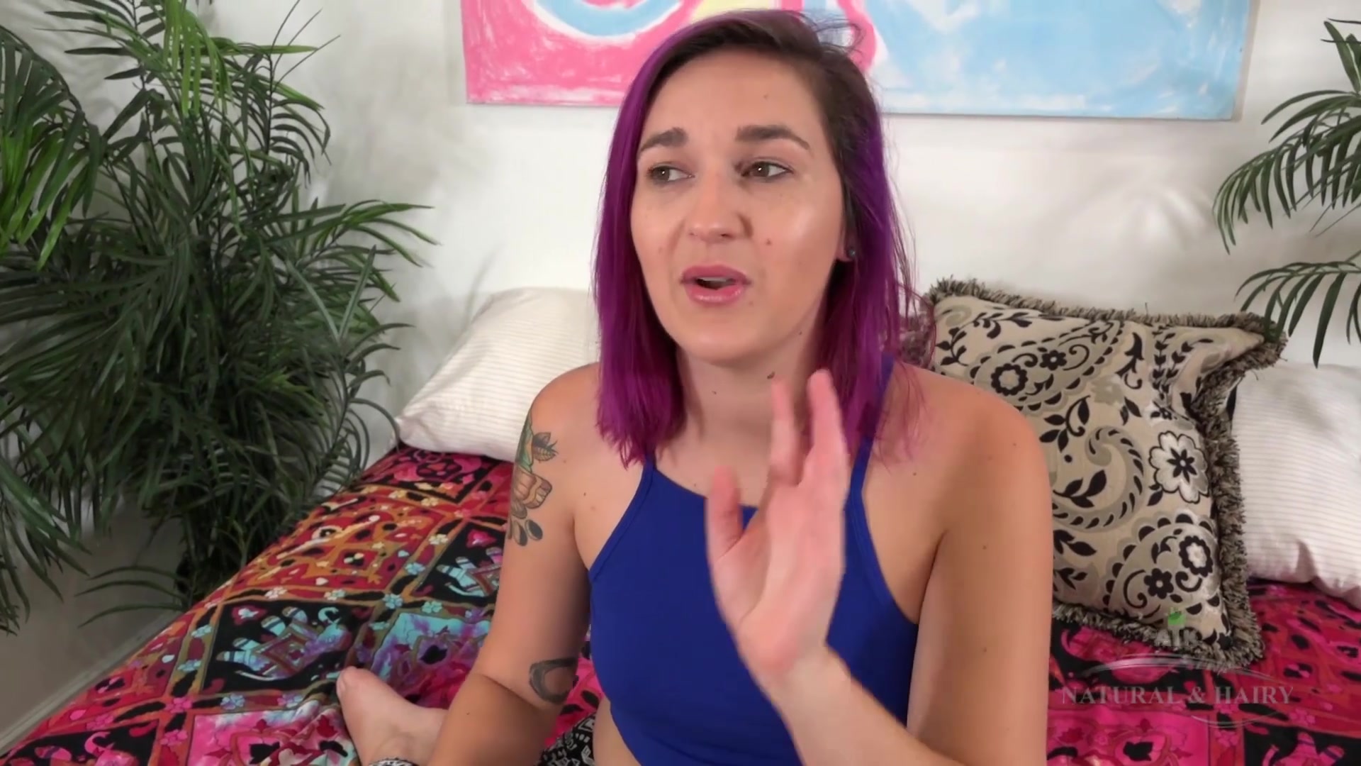 Red Headed Babe Lets You Know What Her Hairy Pussy Is Like