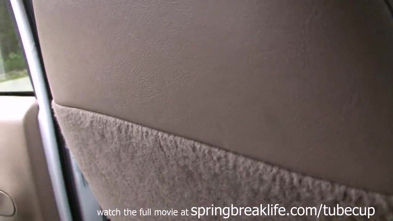 SpringBreakLife Video: Brunette Masturbates In Car