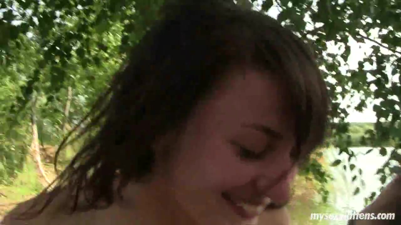 Tall teen 18+ Lucy gets fucked outdoors
