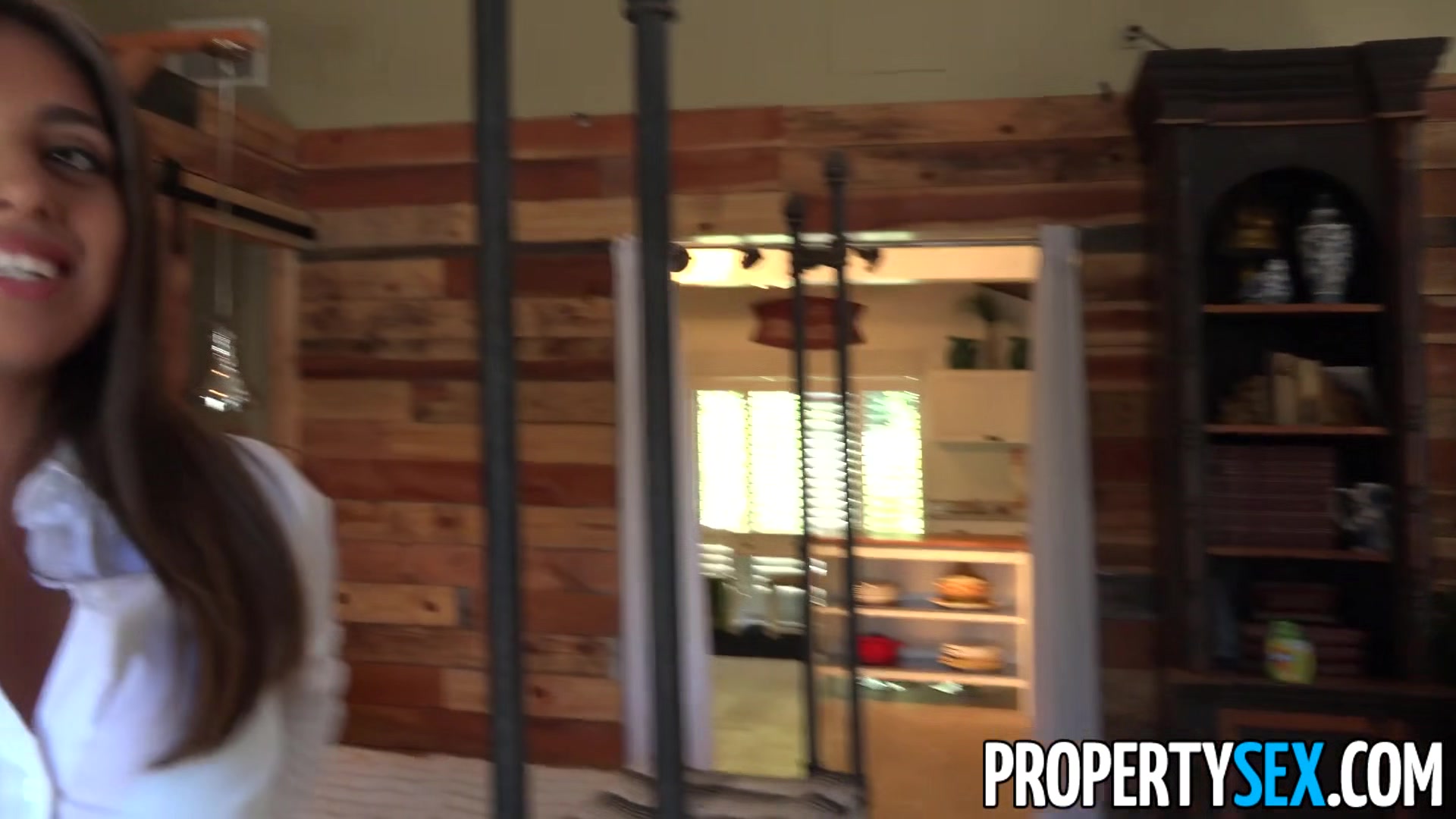 Busty Real Estate Agent With Huge Natural Tits Bangs Homeowner