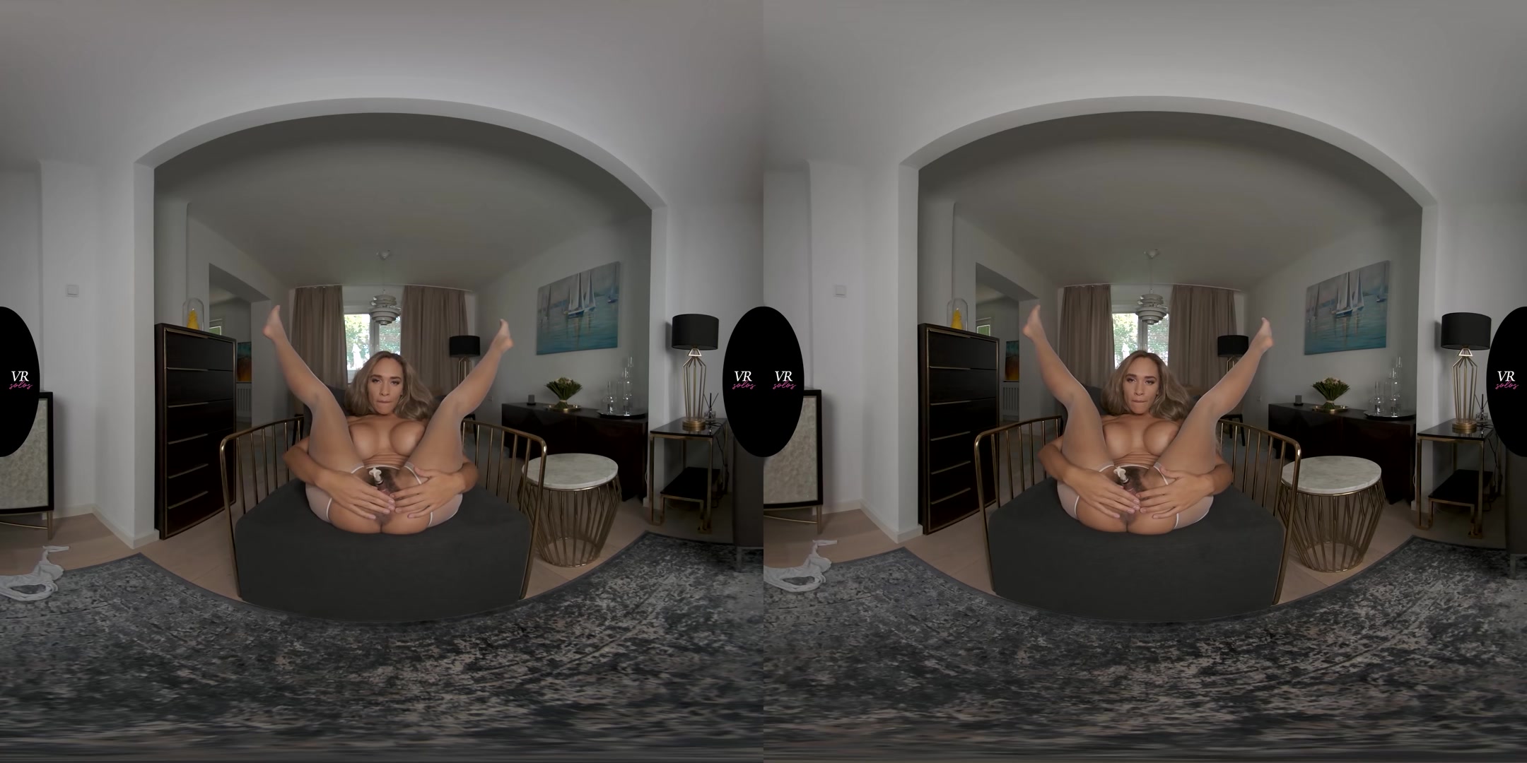 Briana Strokes Her Big Clit - VRsolos