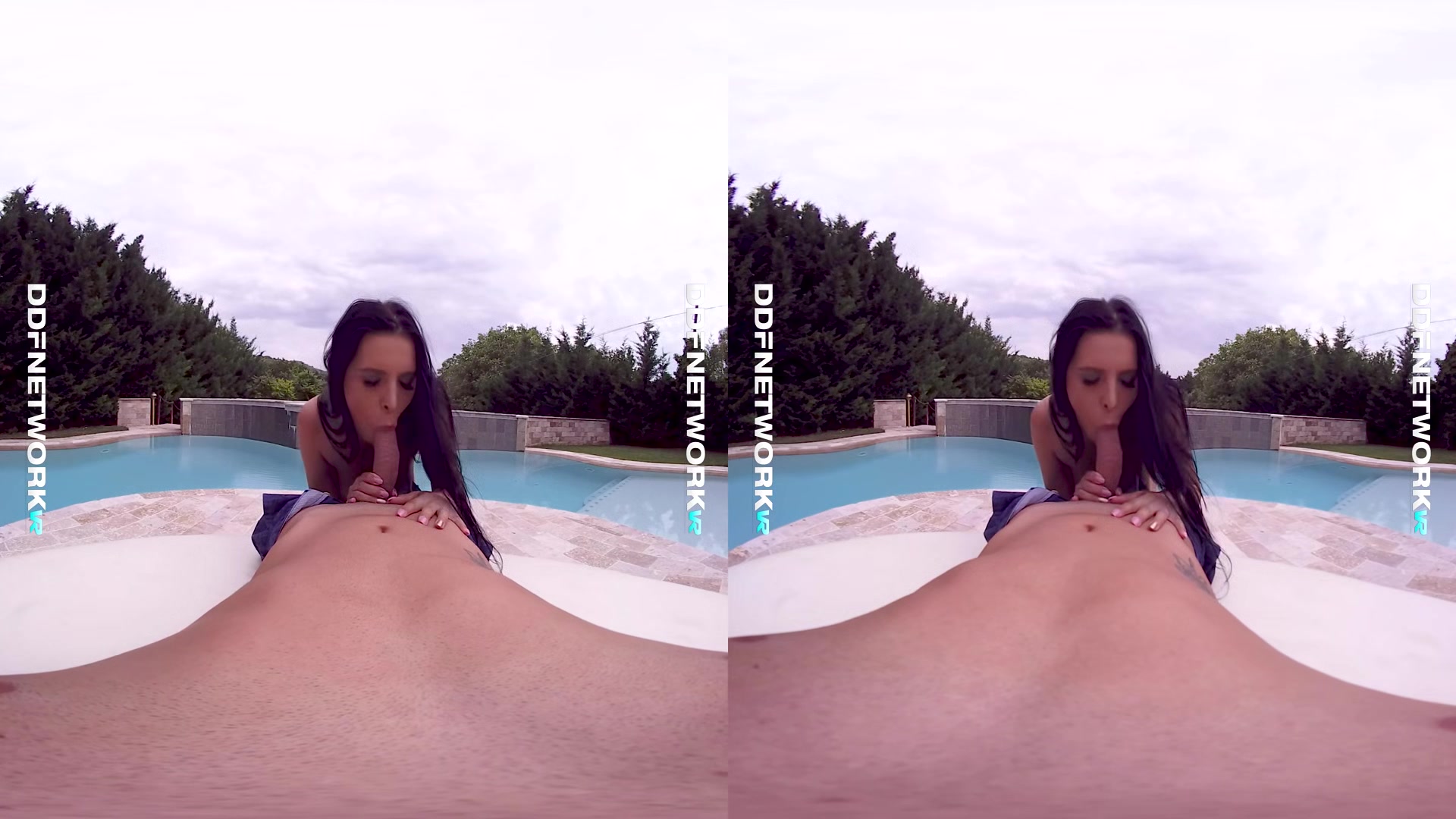 Poolside Pleasures; Busty Beauty Outdoor Sex - Sexlikereal