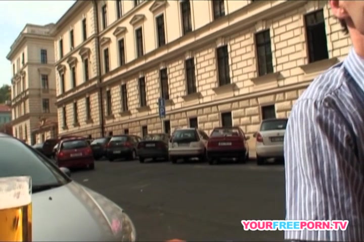 Tourists caught horny couple fucking on the road