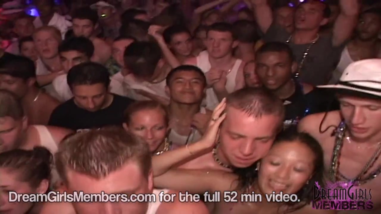 Bikini Clad Coeds Flash Tits & Pussy At Foam Party - DreamGirlsMembers