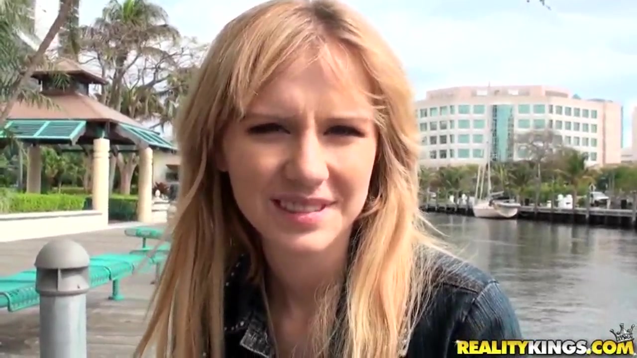 Josh records golden haired Kelly Klass while stripping