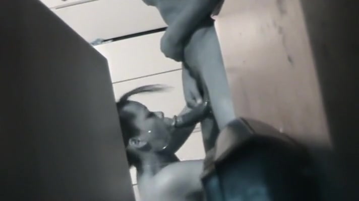 Ebony wife caught on sucking dick