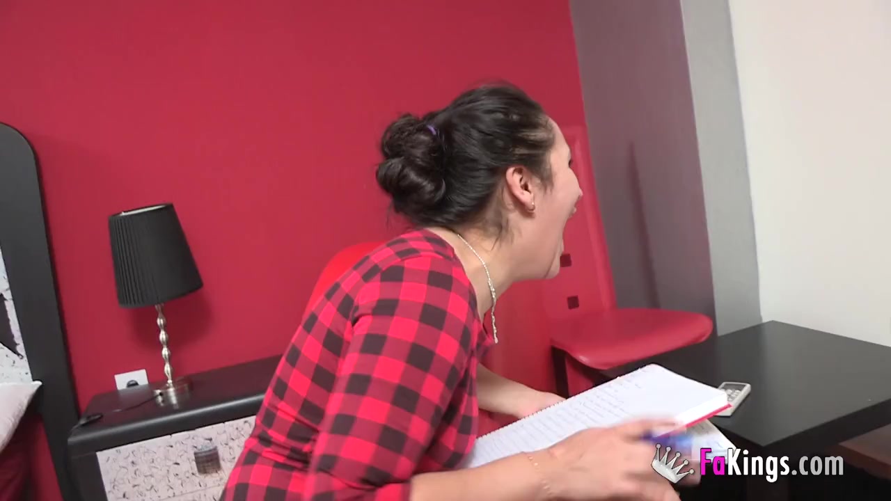 While fucking, she calls a guy who starts gettin horny