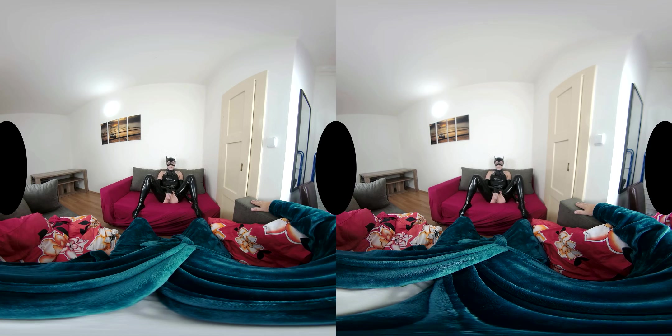 Mina K: Latex Pussycat - Fetish Gear VR POV - SexLikeReal