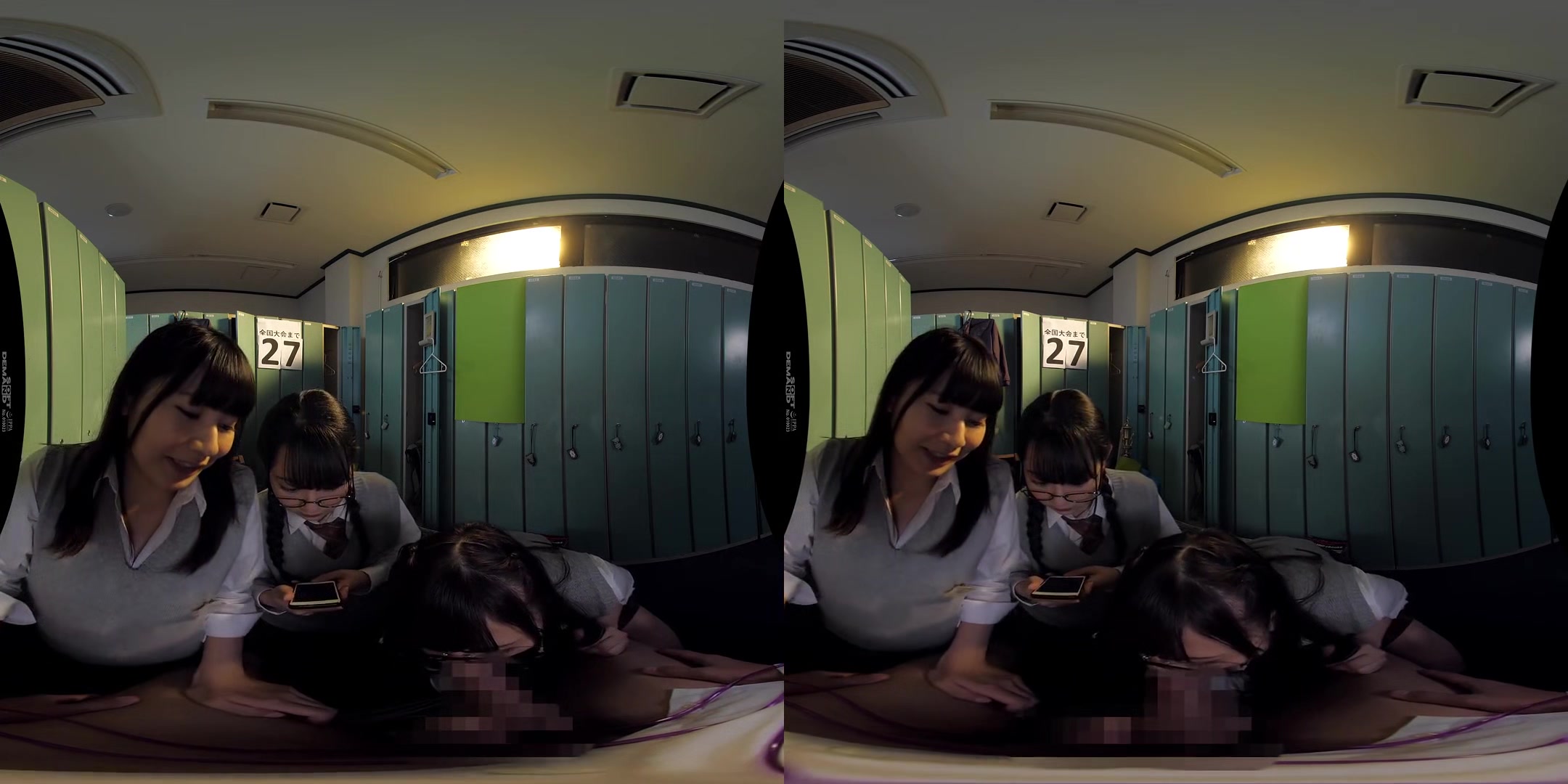 Locked Up by the Schoolgirls and Turned into a Masturbation Tool - MFFF Foursome Femdom with Japanese Teens