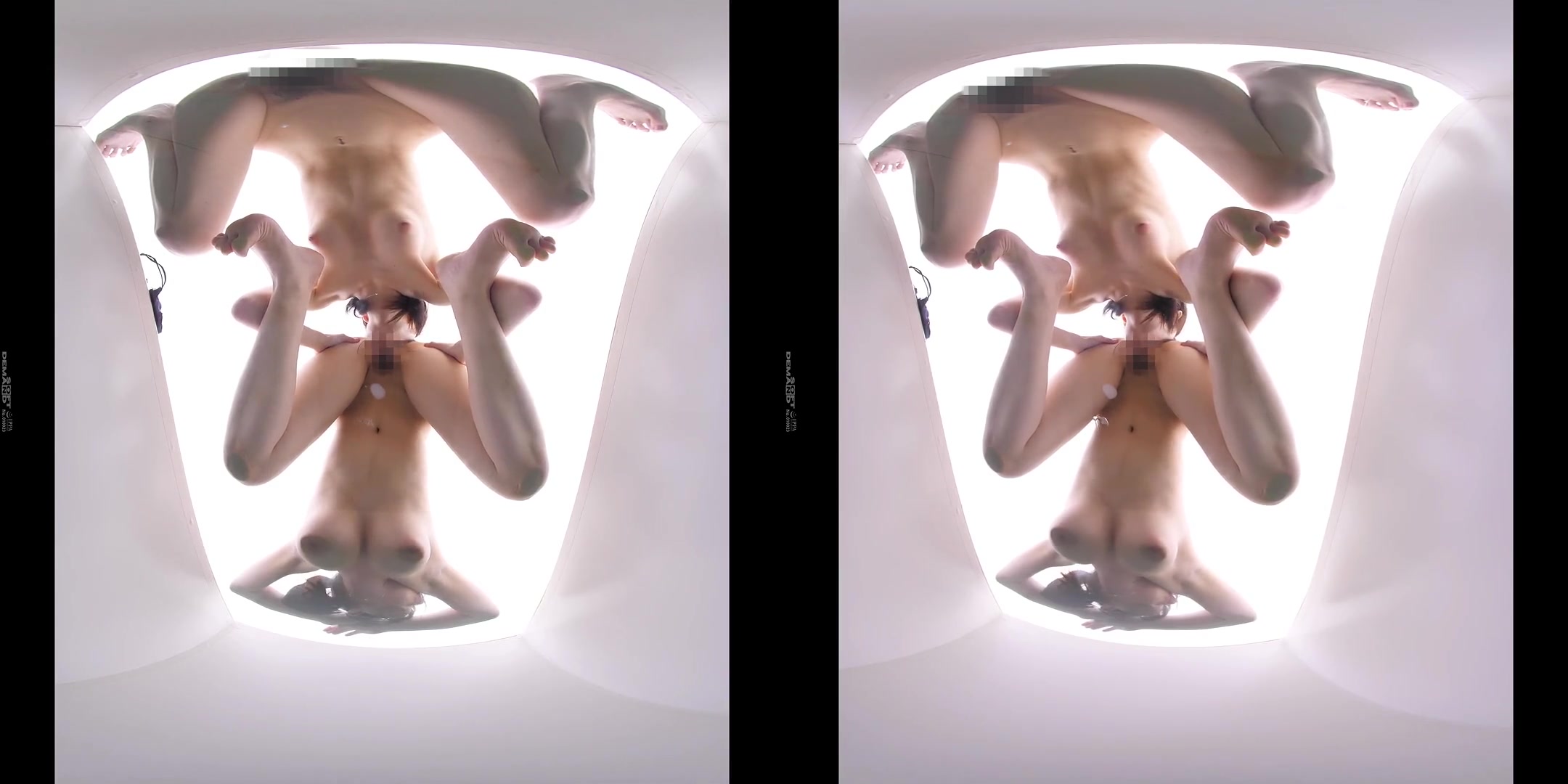 Great Sight! Lesbians Seen from Below VR; Japanese Big Tit Lesbians Making out and Playing 3D Porn