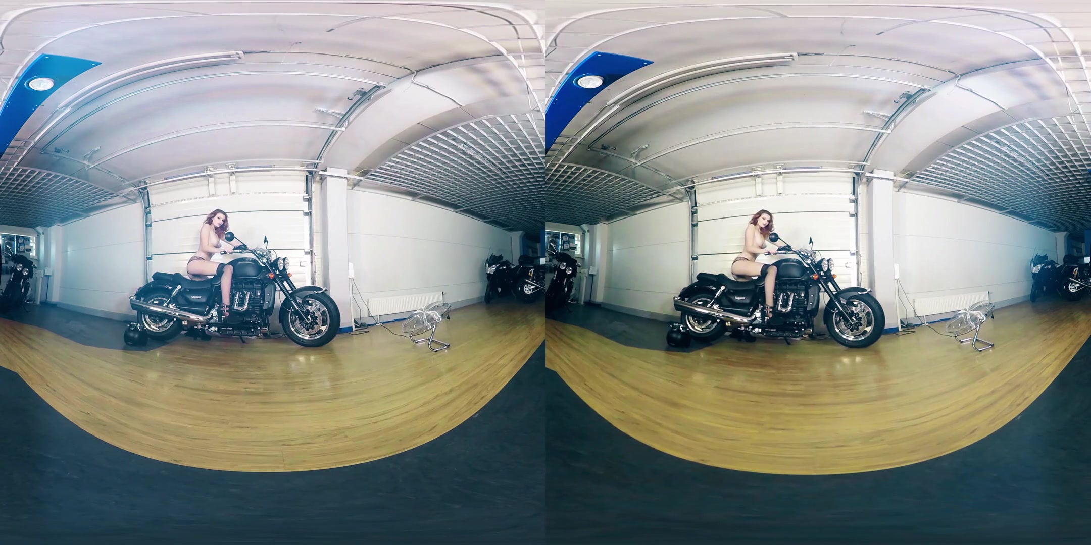Klara in Redhead Gets Turned on by Her Motorcycle - BravoModelsMedia