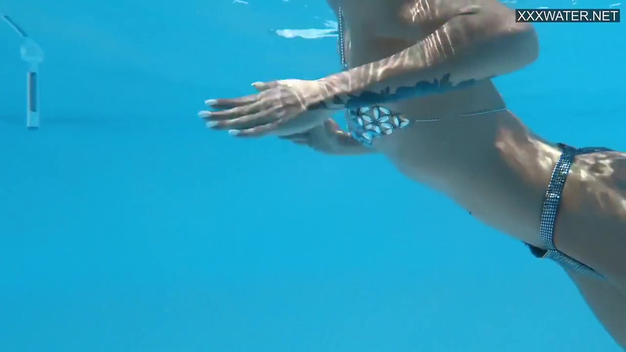 Euro Blonde Small Tits Pornstar Zazie Swimming