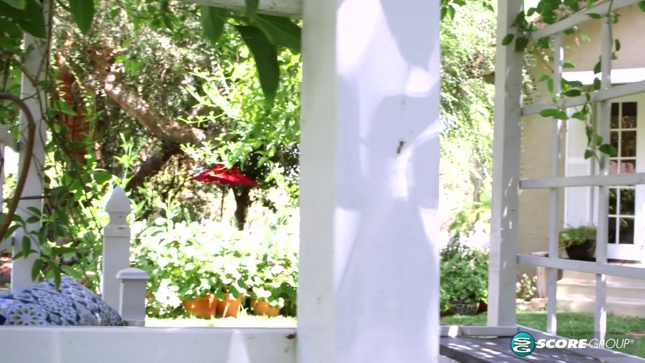 Stroll through the garden with adorable teenaged nudist Violet - Violet Rain - NaughtyMag
