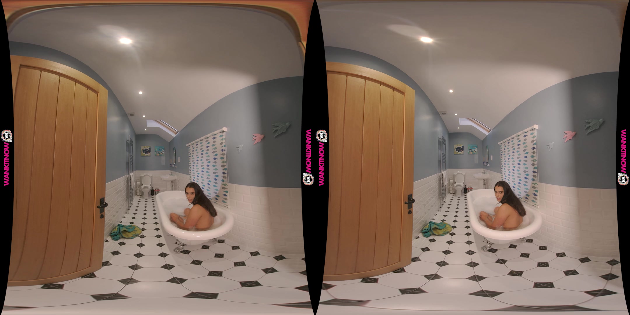 Bath Time Boner featuring Rogue - WankitNowVR