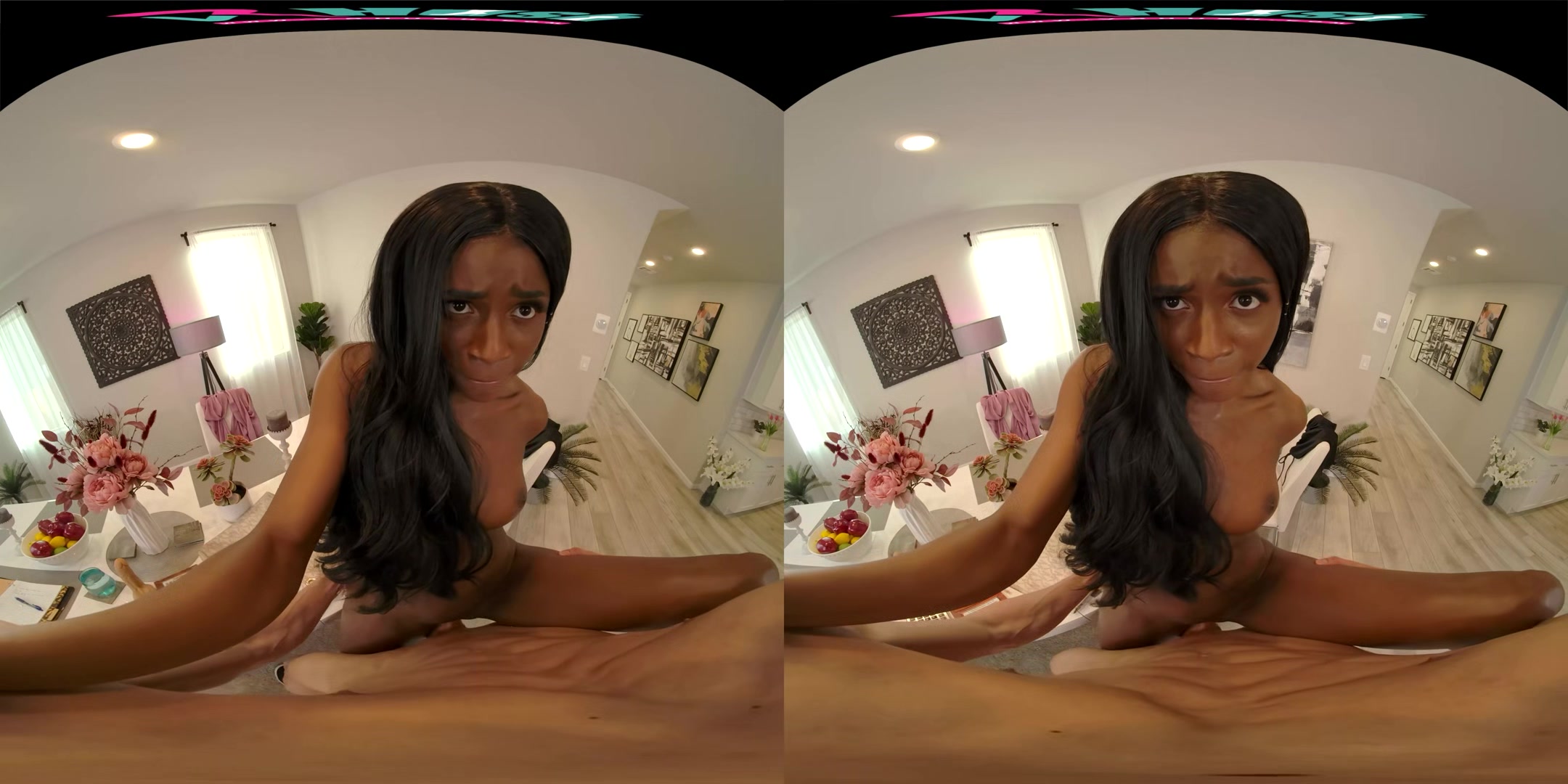 VRHUSH Ebony babe Nicole Kitt needs help studying