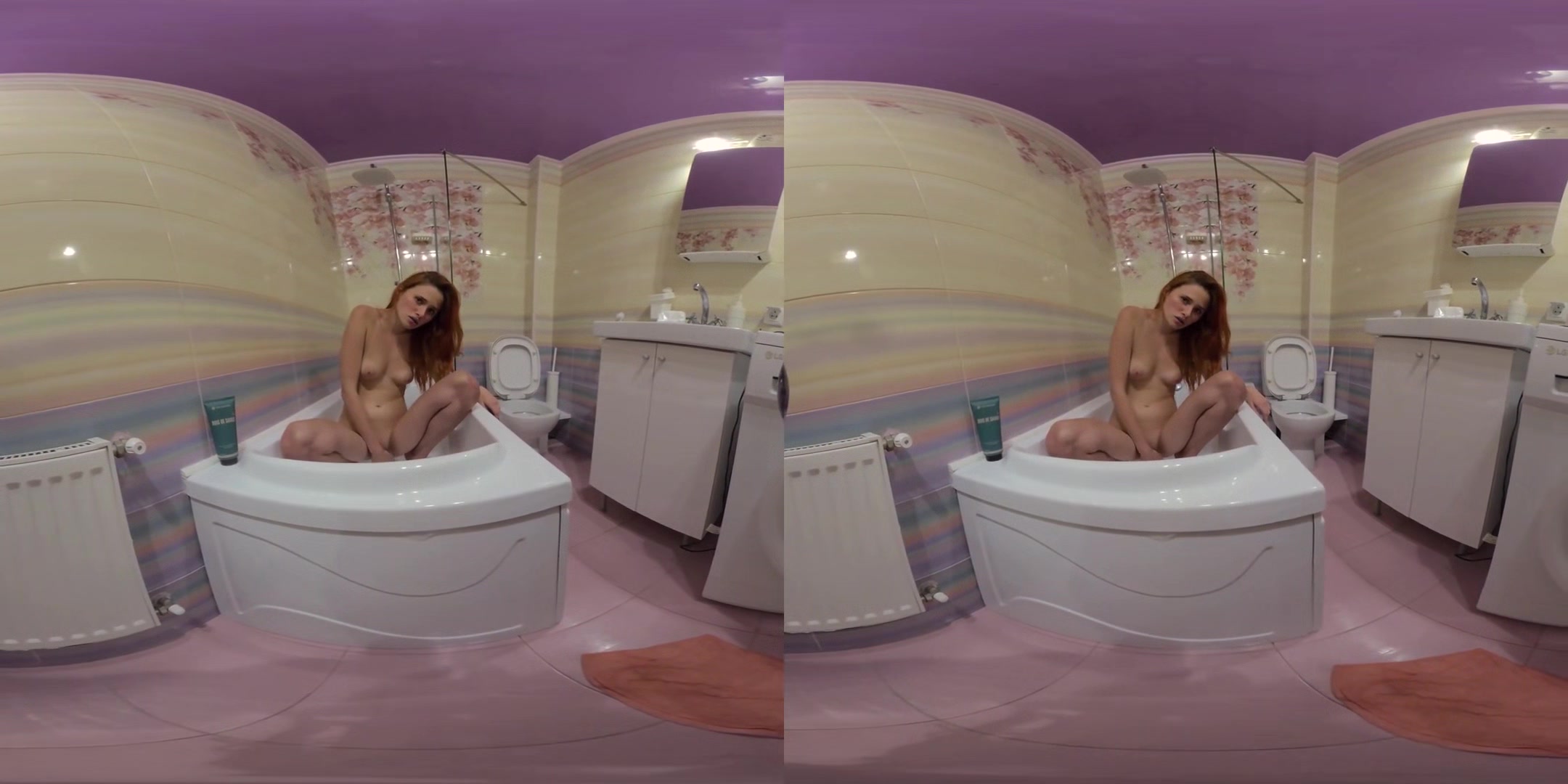 Hot Redhead Teen Anabel P** In Bathroom - Amateur Watersport Voyeur