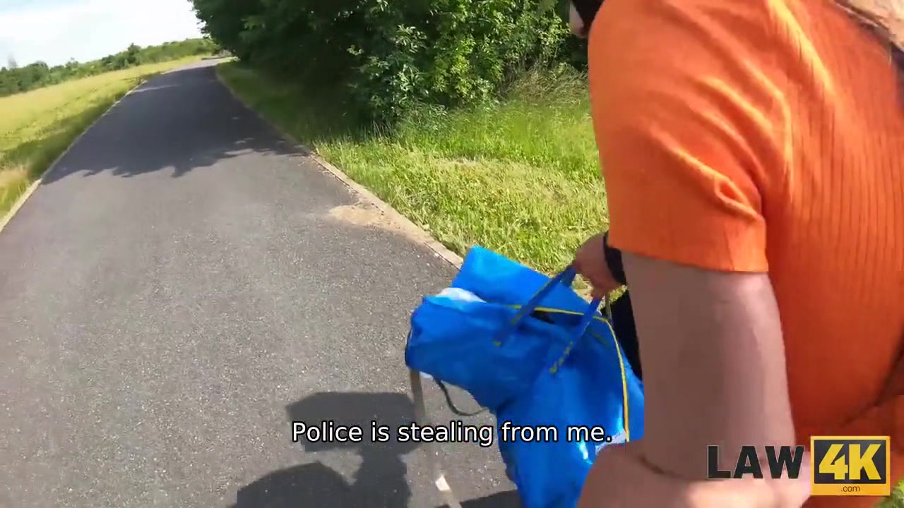 LAW4k. Sexy lady was selling fake things and she gets sexually used for that