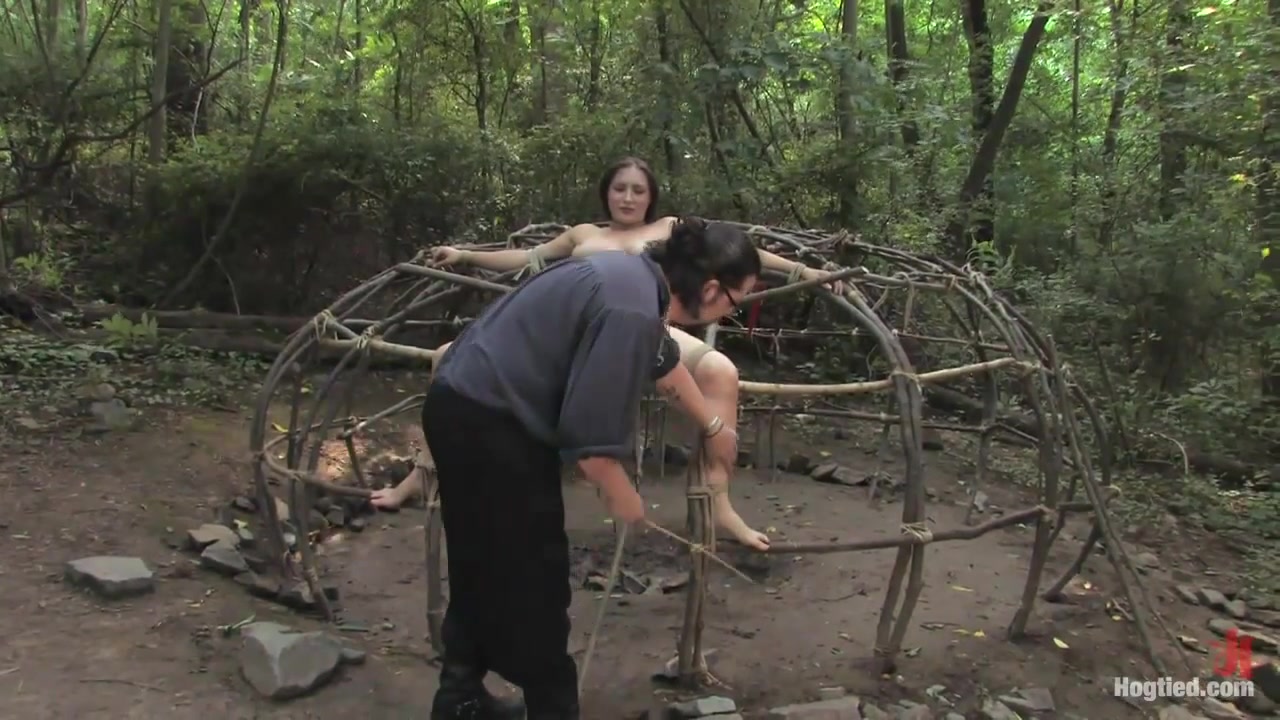 Step sister Dee Master Abraham in Sweltering Hot Bondage... Step sister Dee At Leather Retreat - HogTied