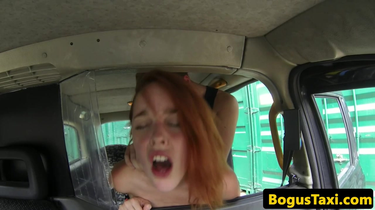 Spanish taxi ginger fucked doggystyle