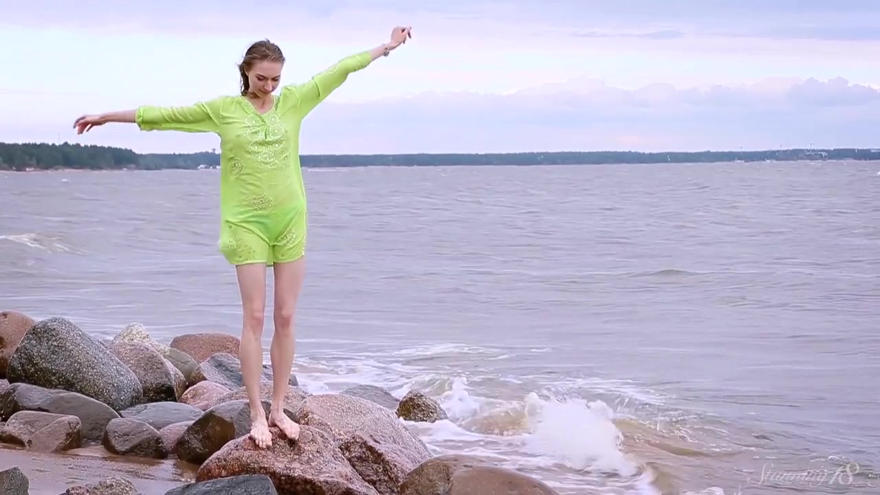 Skinny Ballet Dancer Annett Touches Her Gorgeous Naked Body!