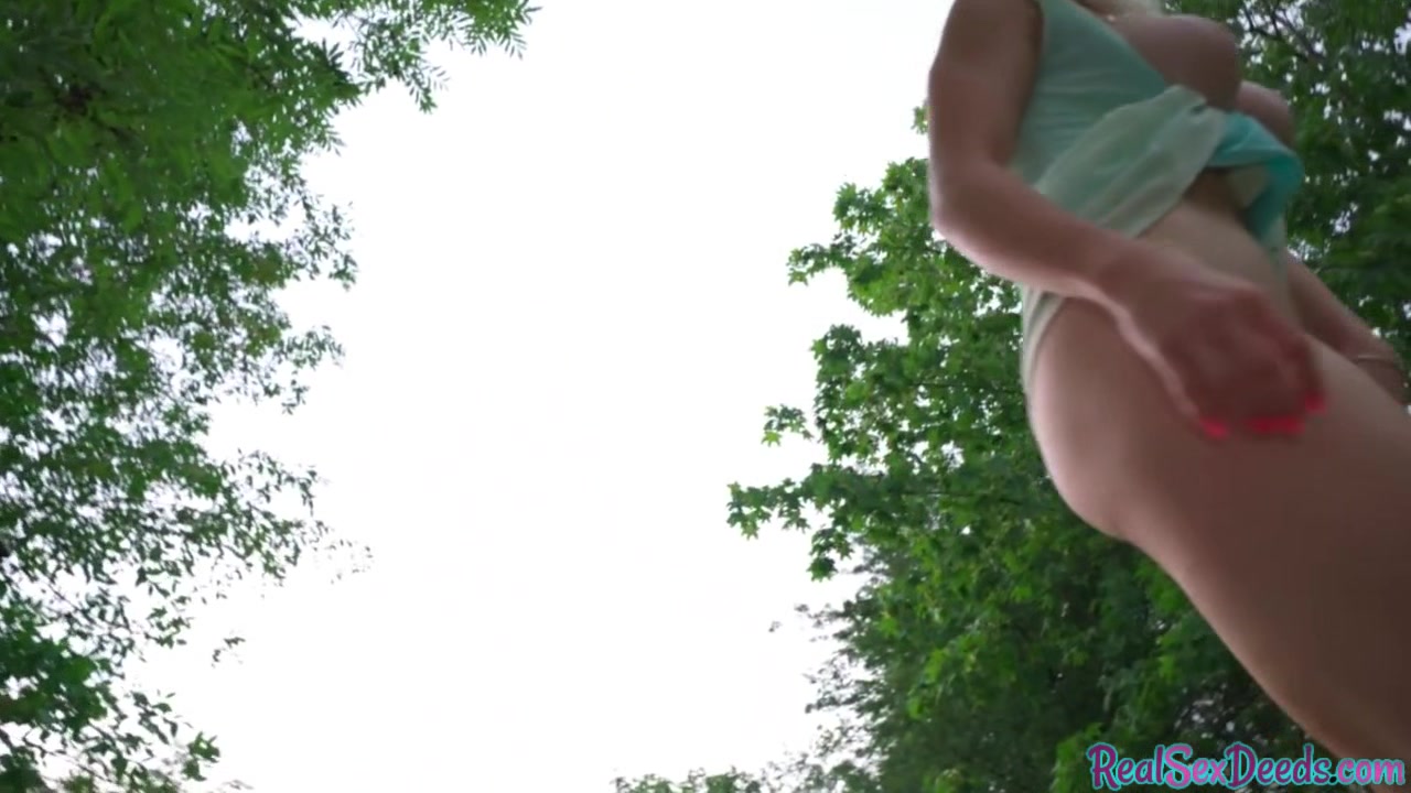 Big titted MILF pussy fucked outdoor in POV by hard cock