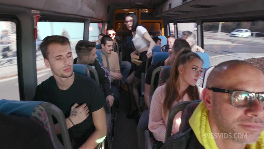 A librarian in the bus wet, Anna de Ville (self directed) 9on1, ATM, DAP, Gapes, Monster ButtRose, Pee Drink, Swallow GIO2282 - PissVids