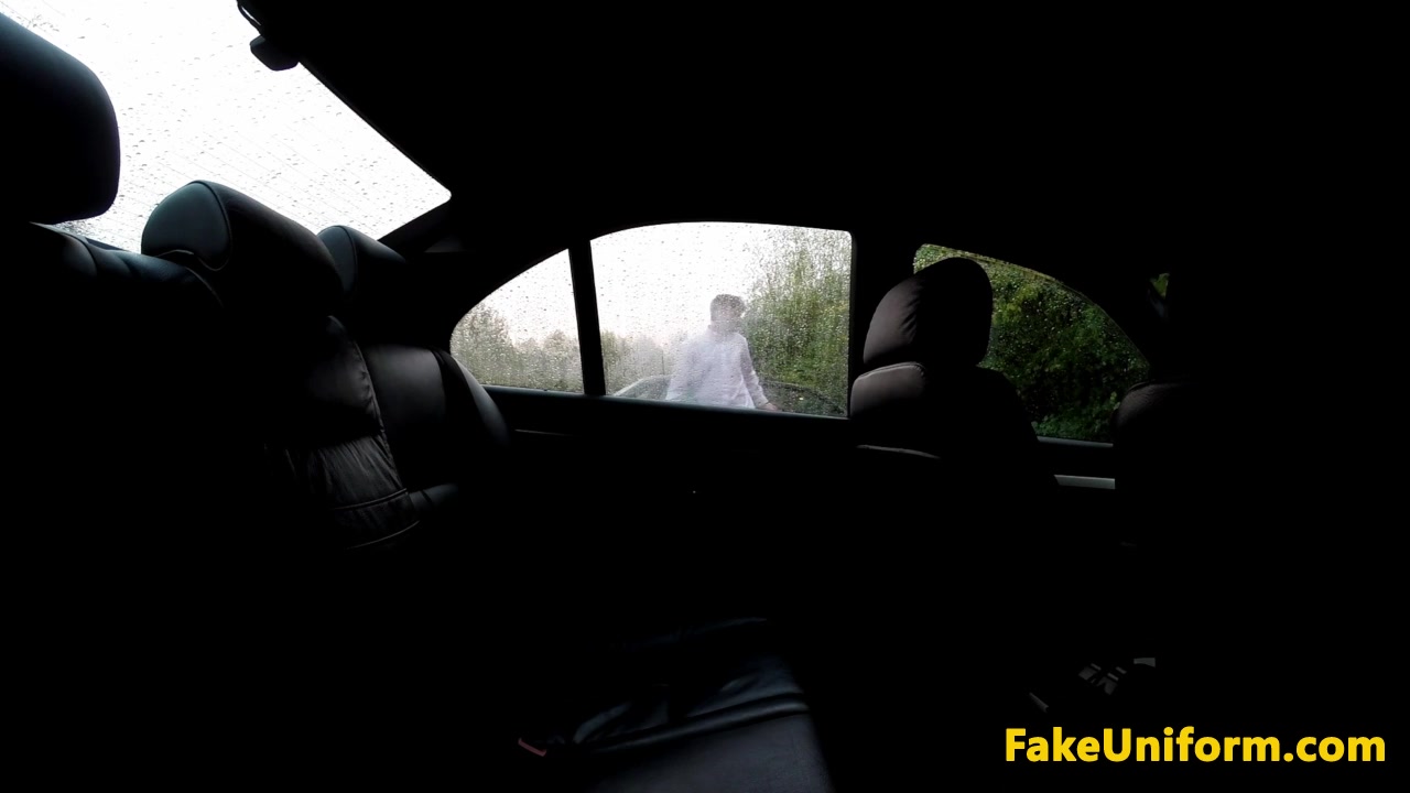 outside assfucked cutie takes officer cock ATM