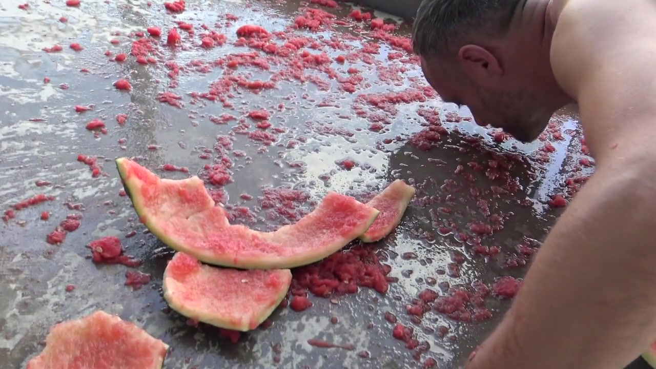 Watermelon feeding by Femdom Austria