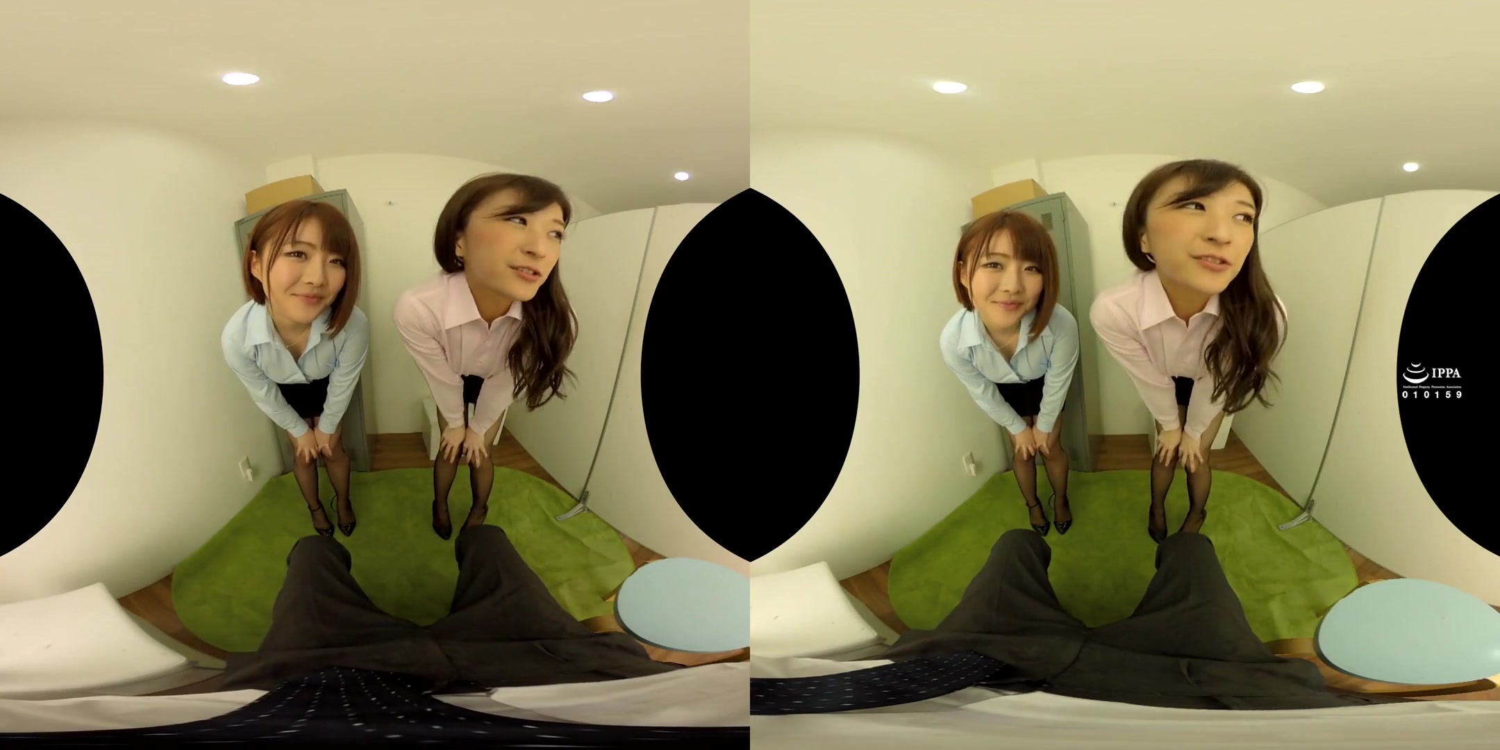 Ichika Kamihata & Nonoka Izumi in Ichika Kamihata and Nonoka Izumi Female Coworkers Playing with New Hire's Dick - CasanovA