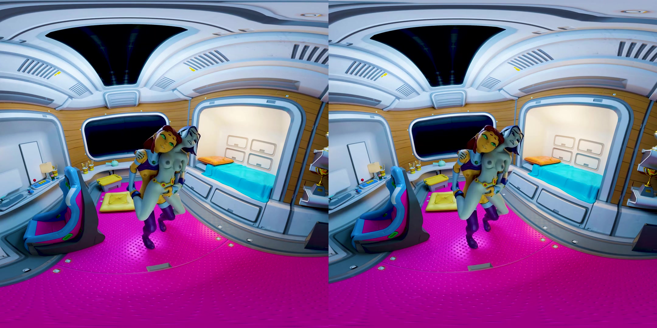 Starfuta and Raven - CGI Futanari Fantasy 3D Porn