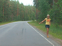 Kevin & Yana in Hitchhiker Fucked In The Woods - CasualTeenSex