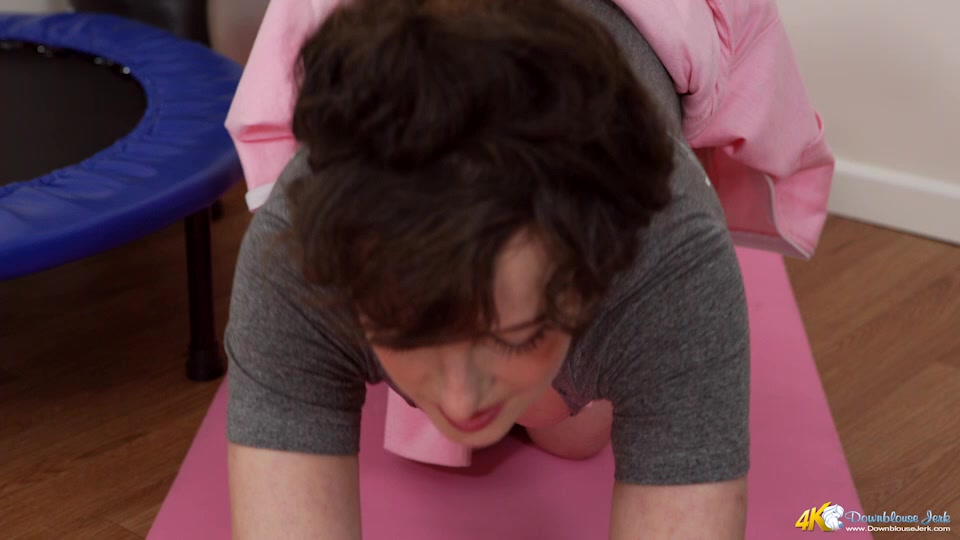 Horny Yoga - DownblouseJerk