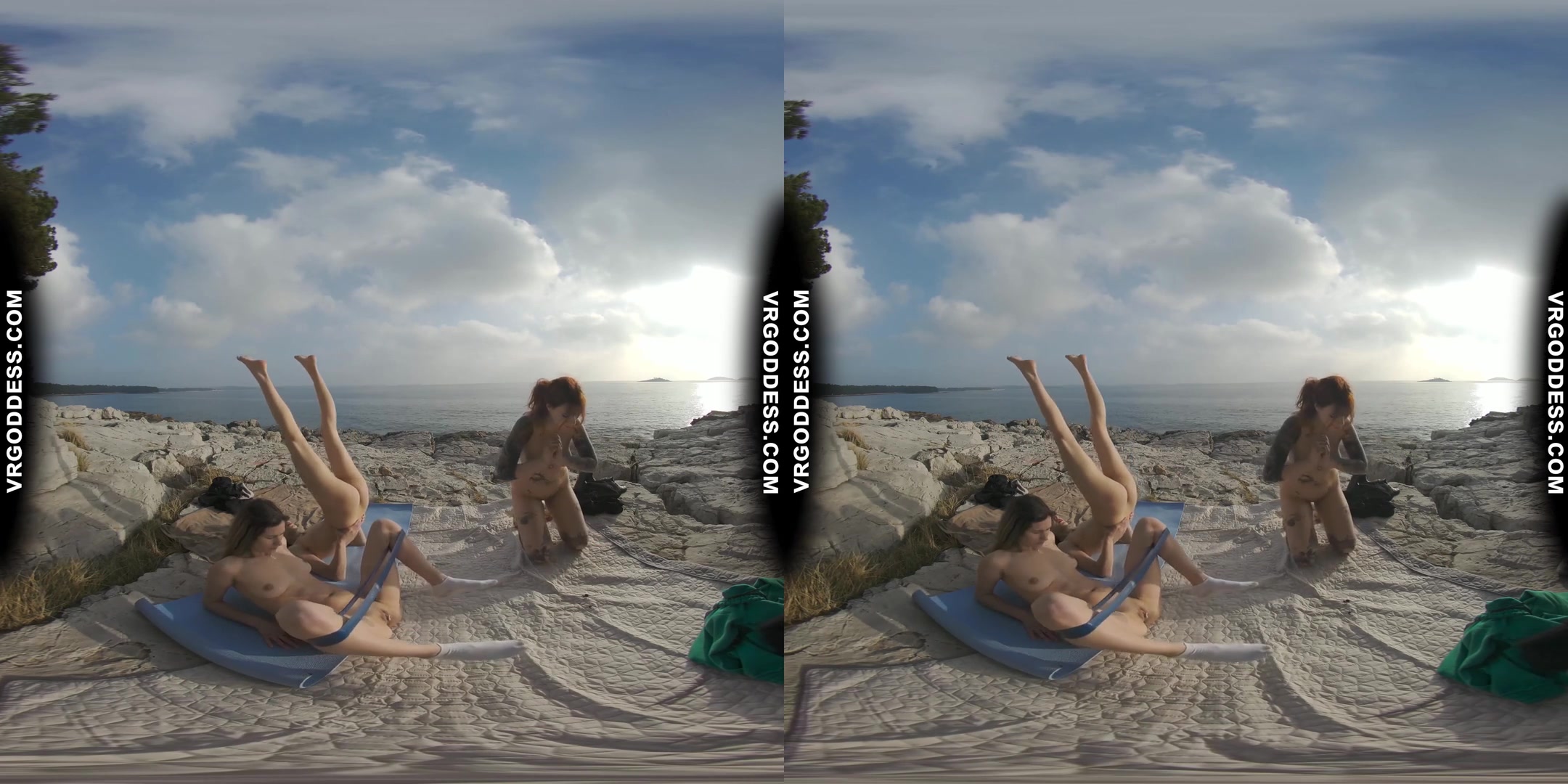 Cheri Josie Poppy Winter Beach Vacation Nude Yoga Outdoors