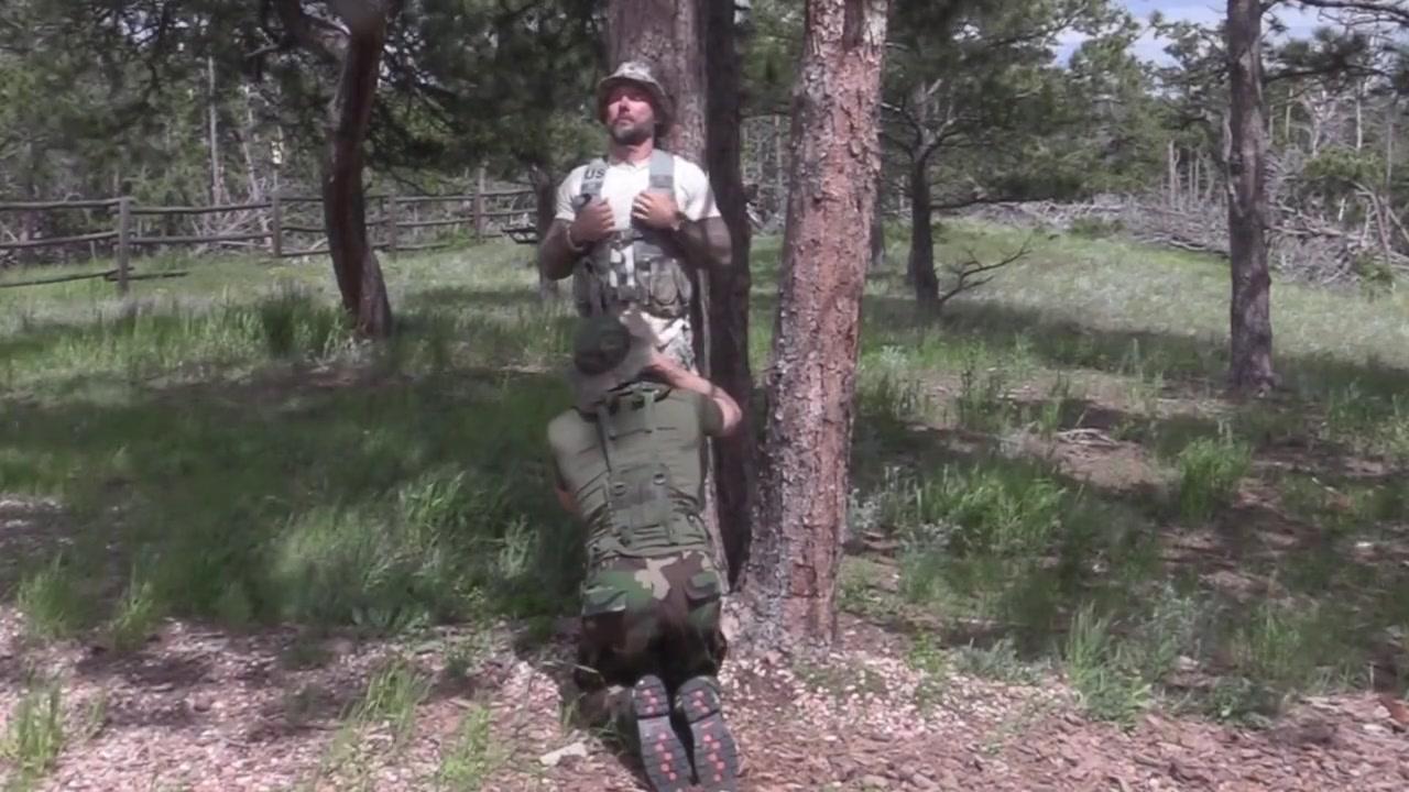 Military Hook-up In The Woods! - Jason Collins