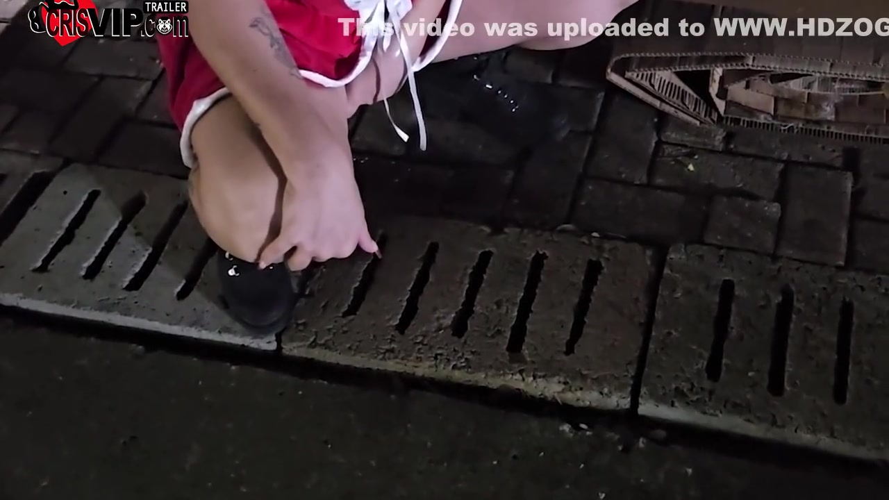 Cuckold Husband In Fucking In The Square Without A Condom And Receiving A Creampie In Front Of The Christmas Special