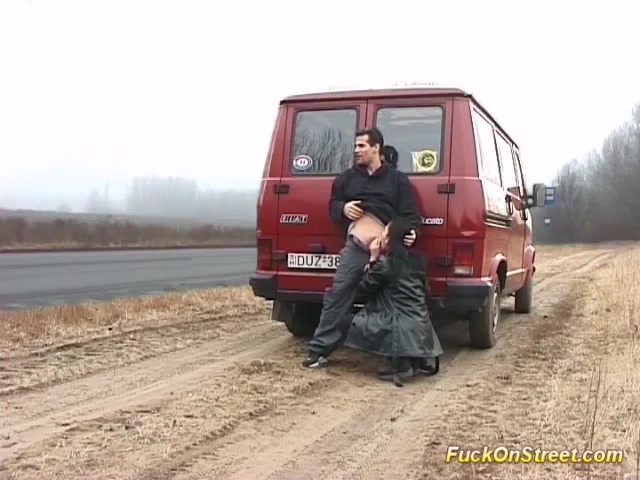 german couple fuck on street