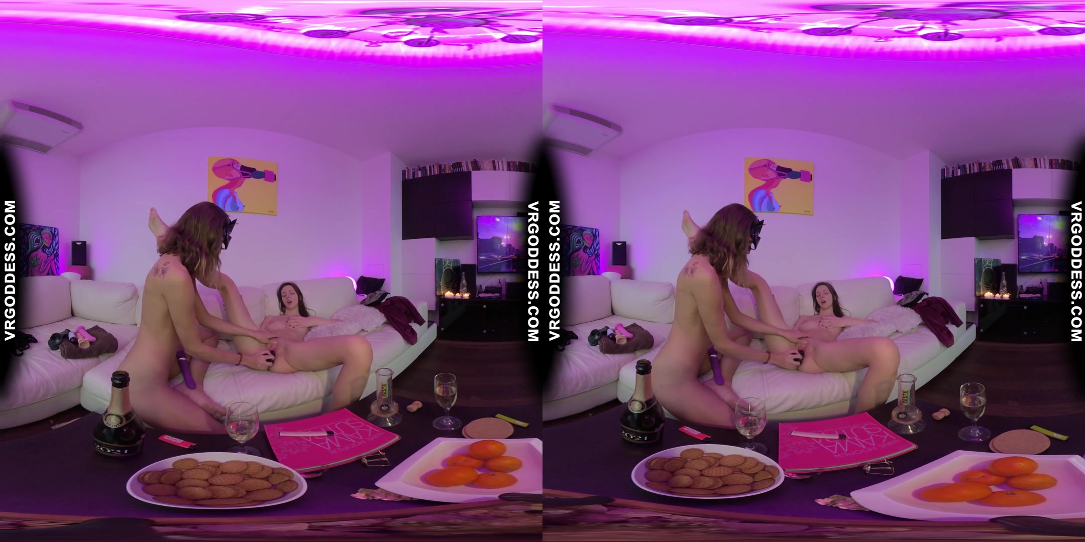 Blue Aesthetic Chillout Sesh Rebeka Ruby Smoking Lesbian Banging With Miss Pussycat