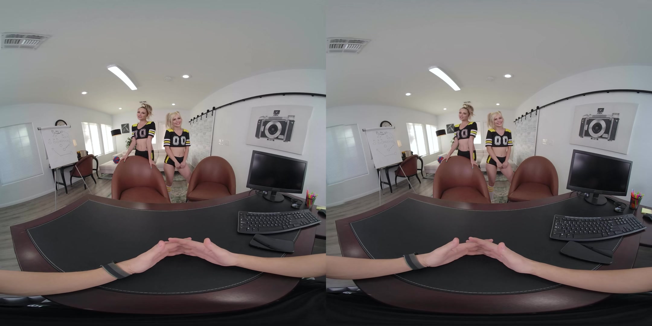 Threesome: Cheerleaders of Your Team - RealJamVR
